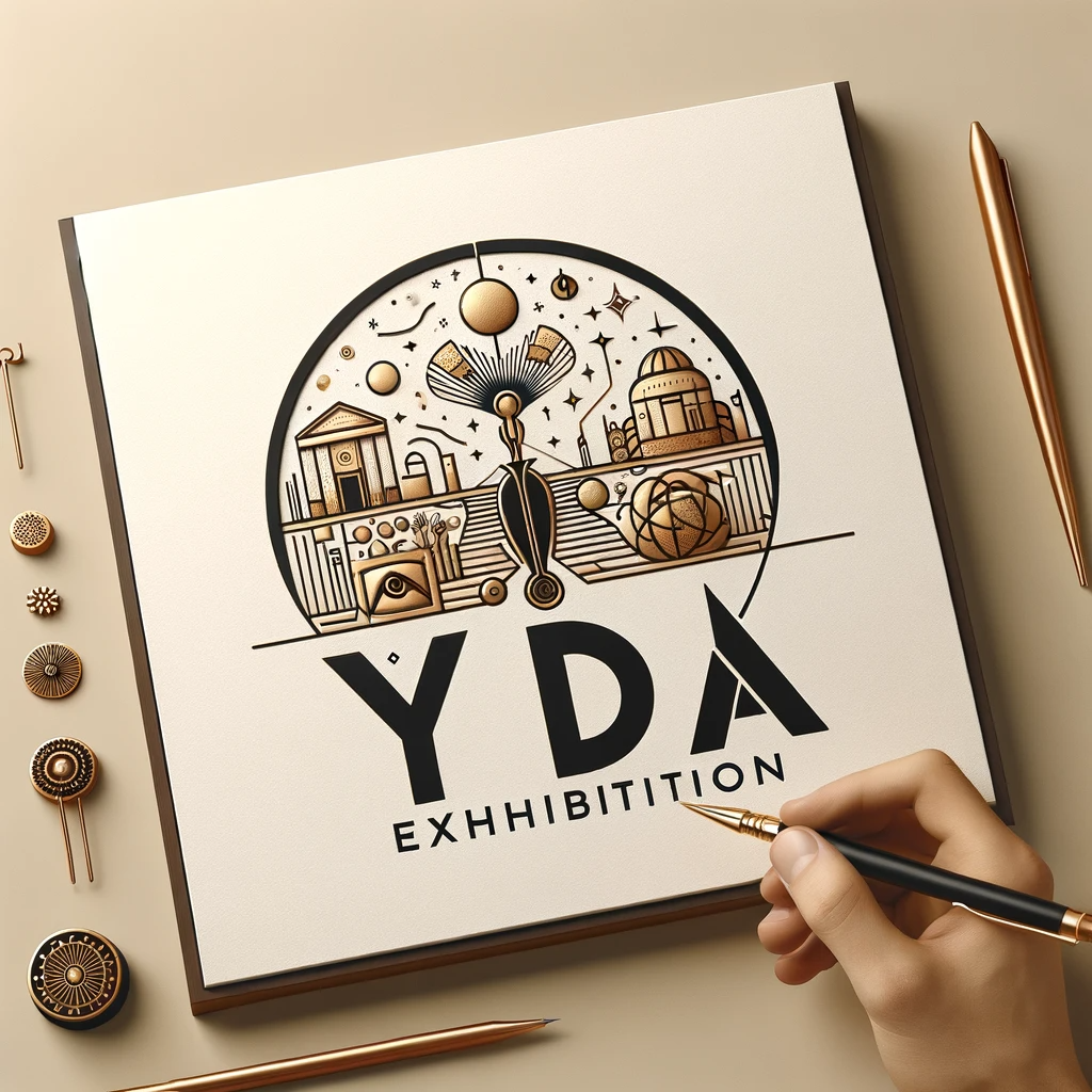 YDA EXHIBIYIONのロゴをAIで生成してみた画像